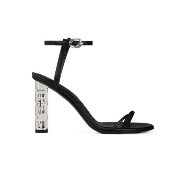 Givenchy Black Strappy Heels - Picture 4 of 6